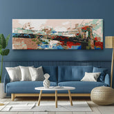 Painting by Numbers Panorama Abstract Brooklyn Bridge